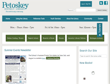 Tablet Screenshot of petoskeylibrary.org